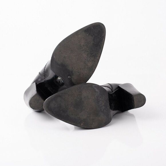 Coach Westyn Womens Black Leather Heeled Ankle Boots Booties Sz 9.5 Eu 39.5 - Picture 8 of 8